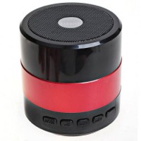 Multifuncional Altavoz portátil Bluetooth con TF / FM (Negro y Rojo)